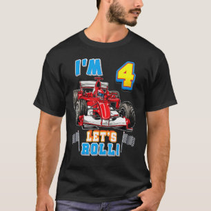 Camiseta Vamos a rodar, soy el cuarto cumpleaños del coche