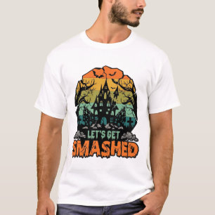 Camiseta Vamos a romper Halloween Casa Embrujada Atardecer
