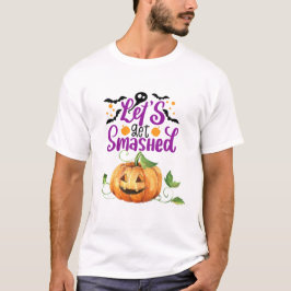 Camiseta Vamos a romper la calabaza de Halloween Funny
