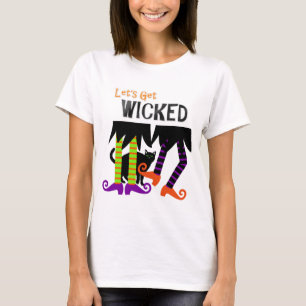 Camiseta Vamos a ser malvados y divertidos brujos Legs Tema