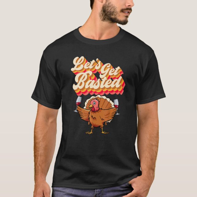 Camiseta Vamos a ser tostados retro Turquía Acción de Graci (Anverso)