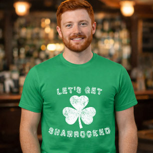 Camiseta Vamos a Shamrockear Día de San Patricio Distorsion