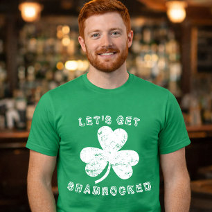 Camiseta Vamos a Shamrockearse Día de San Patricio Angustia