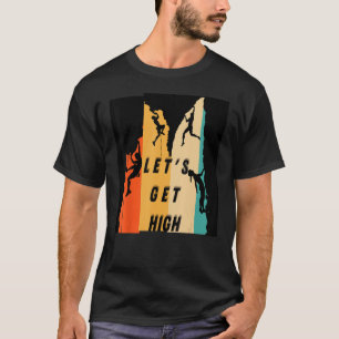 Camiseta Vamos a subir montañas escalando gráficos de Bould