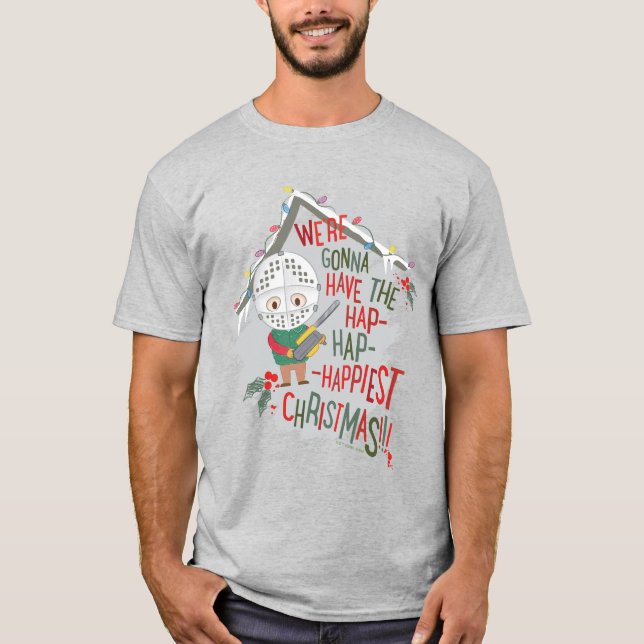 Camiseta Vamos a tener los Navidades más felices de Hap (Anverso)