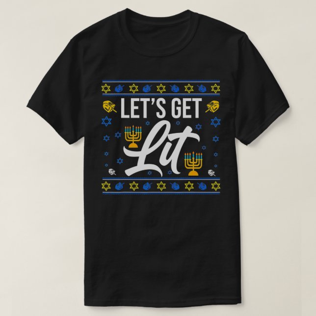 Camiseta Vamos a tener Navidades graciosos Hanukkah Jewish  (Diseño del anverso)