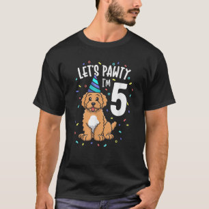 Camiseta Vamos a trabajar, soy 5 Perro Goldendoodle 5 cumpl