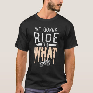 Camiseta Vamos A Viajar O Qué Diseño De Bicicleta Cuádruple