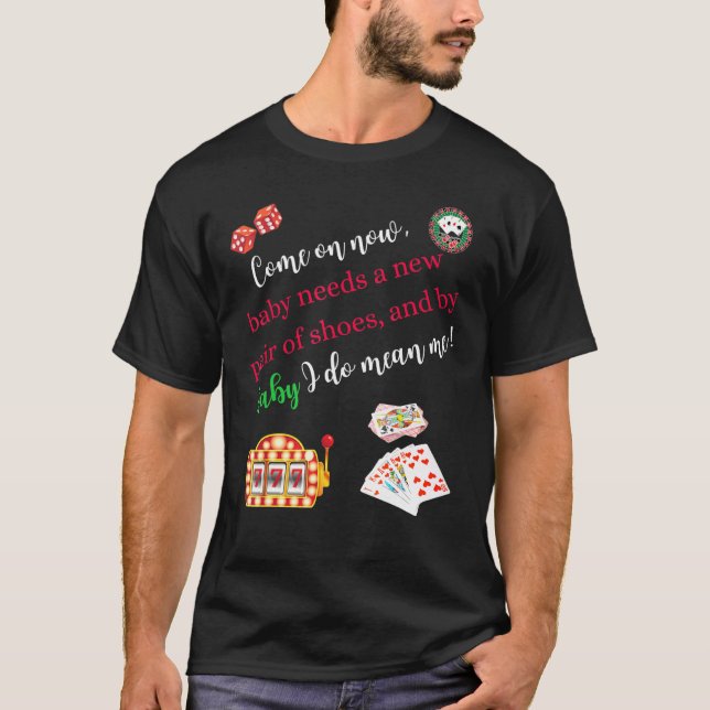 Camiseta Vamos Ahora Casino Gaming Poker Slot Machine (Anverso)