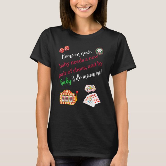 Camiseta Vamos Ahora Casino Gaming Poker Slot Machine (Anverso)