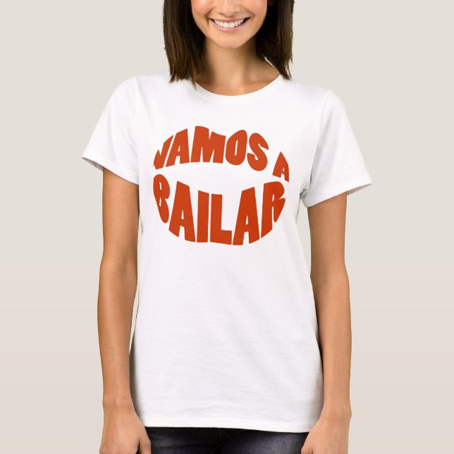 Camiseta Vamos al lat de Bailar va danza (Anverso)