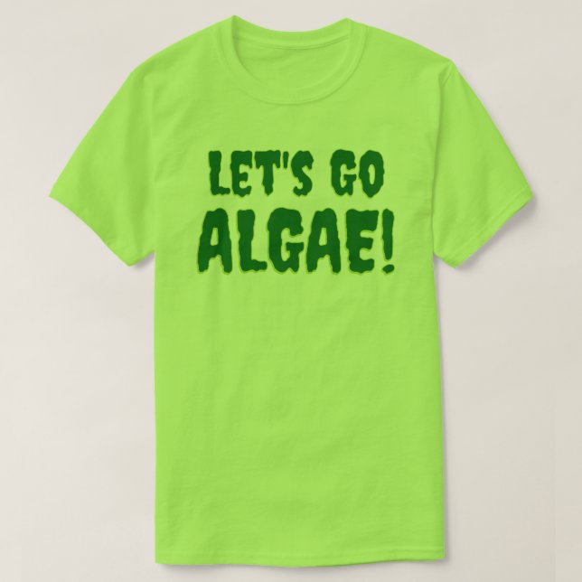 Camiseta ¡Vamos Algas! Verde (Diseño del anverso)