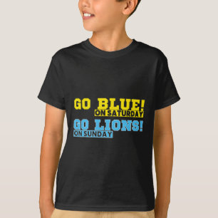 Camiseta Vamos Azul El Sábado Vamos Leones El Domingo Fa De