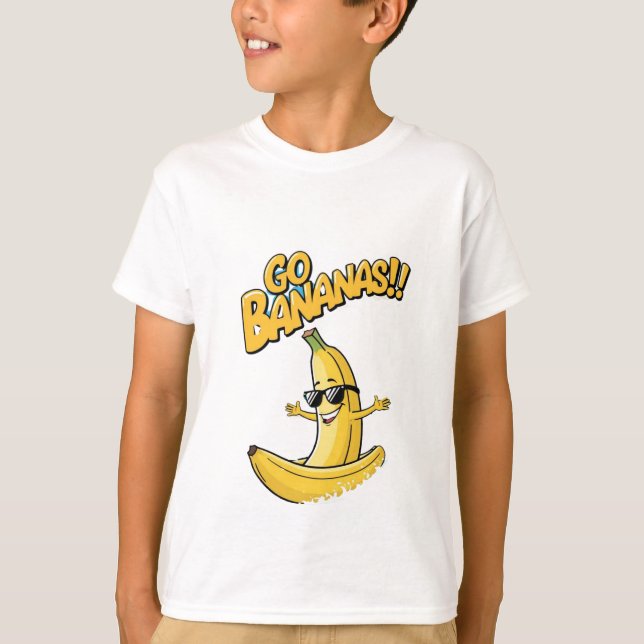 Camiseta ¡Vamos Bananas! Surfing Banana Kids's T-Shirt (Anverso)