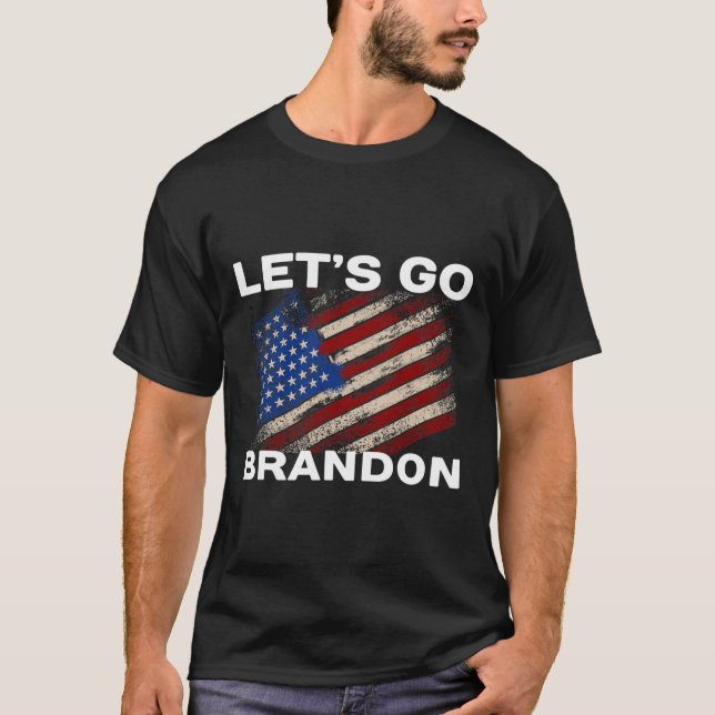 Camiseta Vamos Bandera de Brandon Joe Biden Donald Trump Pa (Anverso)
