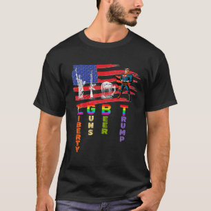 Camiseta Vamos Biden LGBT Pro Trump Bandera Anti Joe B 2024