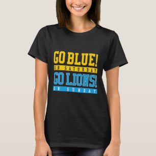 Camiseta ¡Vamos Blue! El Sábado ¡Vamos Leones! Fútbol domin