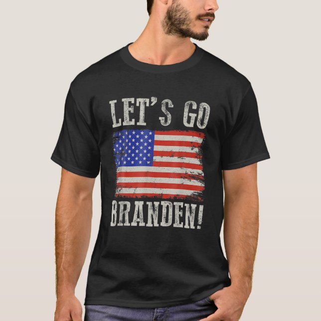 Camiseta Vamos Branden Conservador Anti Liberal Estadounide (Anverso)