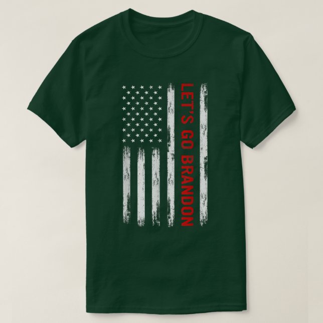 Camiseta Vamos Brandon Bandera Americana Divertido trendy M (Diseño del anverso)
