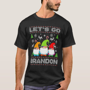 Camiseta Vamos Brandon Bandera Americana Gnome Fea Christma