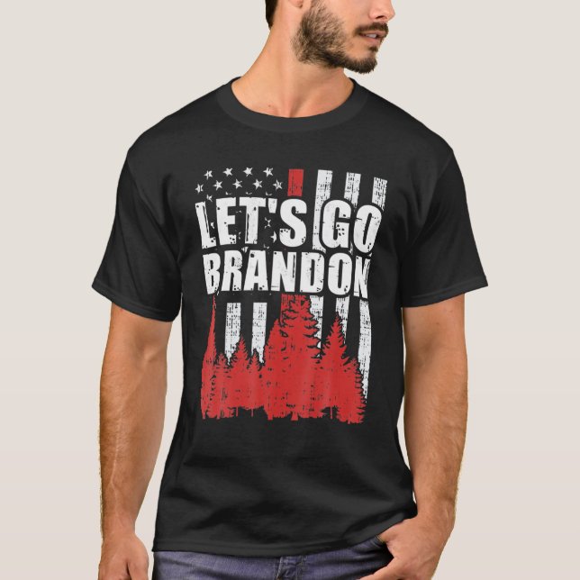 Camiseta Vamos Brandon Bandera de Estados Unidos (Anverso)