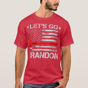 Camiseta Vamos Brandon Bombero Bandera Estadounidense Ae Th