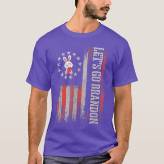 Camiseta Vamos Brandon Bunny Joe Biden huevos con la bander