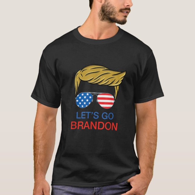 Camiseta Vamos Brandon Chant Funny Biden Trump político (Anverso)