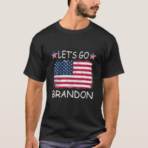 Camiseta Vamos Brandon Chant Impeach Biden USA Flag