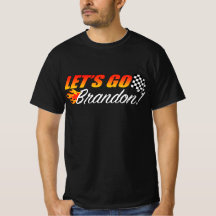 Vamos Brandon con las llamas de la bandera bajo co