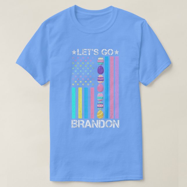 Camiseta Vamos Brandon Día de Pascua Huevo Bandera American (Diseño del anverso)