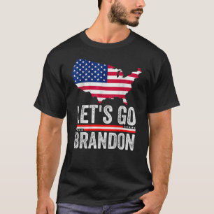 Camiseta Vamos Brandon Flag Gafas de sol divertidas (atrás)