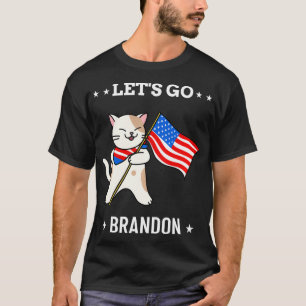 Camiseta Vamos Brandon, gato gracioso vamos a Brandon