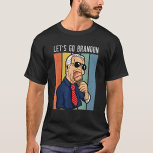 Camiseta Vamos Brandon Gracioso Crema De Hielo Cone Meme Ca