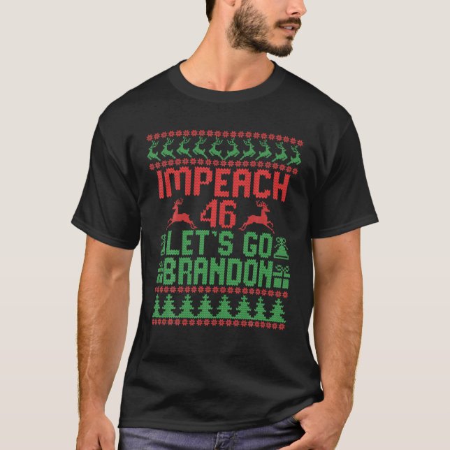 Camiseta Vamos Brandon Joe Biden Impeach a Biden 46 P (Anverso)