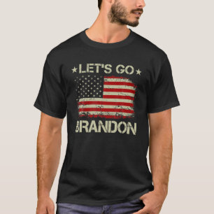 Camiseta Vamos Brandon, la bandera estadounidense impulse a