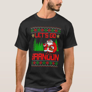 Camiseta Vamos Brandon Santa Ugly Navidades Funny Santa S