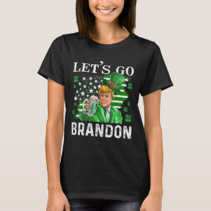 Camiseta Vamos Brandon St Patrick's Day Trump Beer y Estado