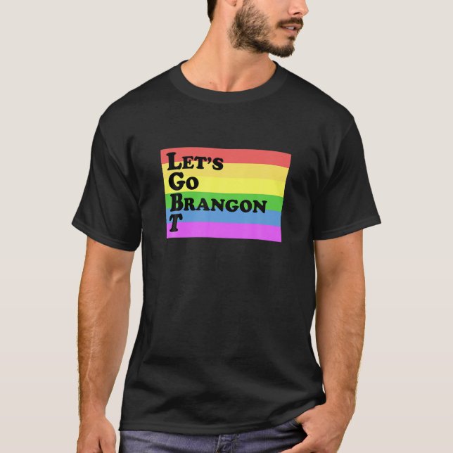 Camiseta Vamos Brandon T LGBT Funny Apparel (Anverso)