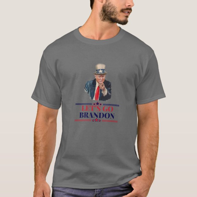 Camiseta Vamos Brandon - Trump América (Anverso)