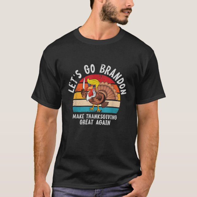 Camiseta Vamos Branson brandon Acción de Gracias y Graciosa (Anverso)
