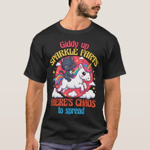 Camiseta Vamos Brillar Heces Hay Caos Que Difundir Cortar