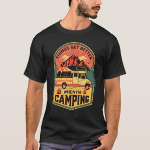 Camiseta Vamos Camping Divertido Rv Travel Rving
