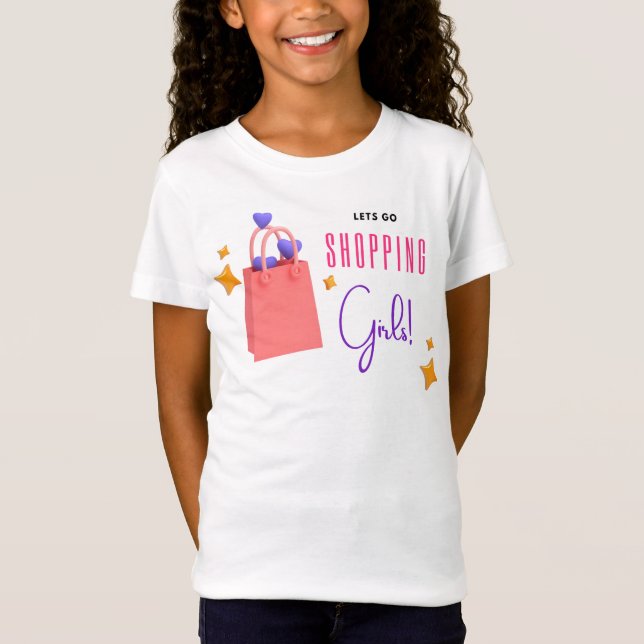 Camiseta ¡Vamos chica de compras! (Anverso)