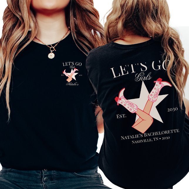 Camiseta Vamos Chicas a la Bachelorette de Novia personaliz (Subido por el creador)