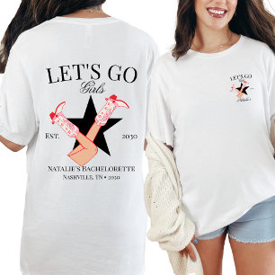 Camiseta Vamos Chicas a la Bachelorette de Novia personaliz
