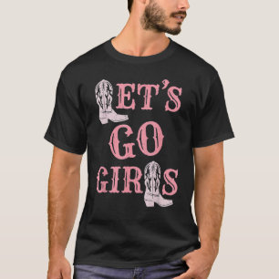 Camiseta Vamos Chicas Botas de Vaquera Country Western Bach