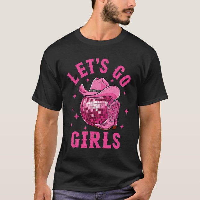 Camiseta Vamos Chicas Botín Vaquero Occidental Sombrero Dis (Anverso)