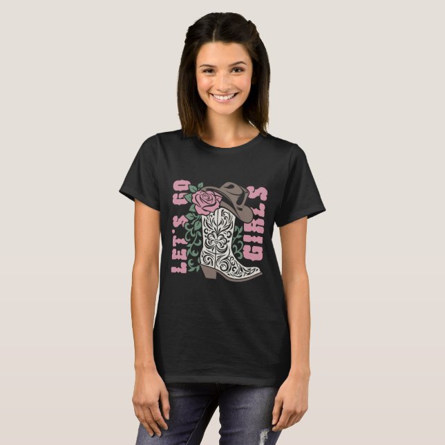 Camiseta Vamos Chicas Cowboy Boots (Anverso completo)