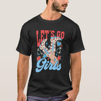 Camiseta Vamos Chicas Fiesta de Soltera 4 de Julio Patriota
